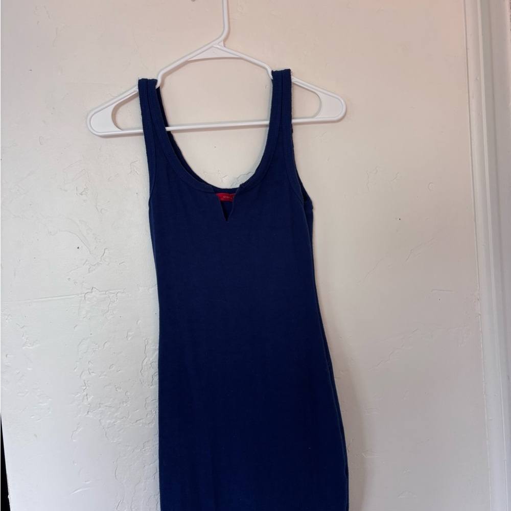 Navy Blue Sleeveless Dress